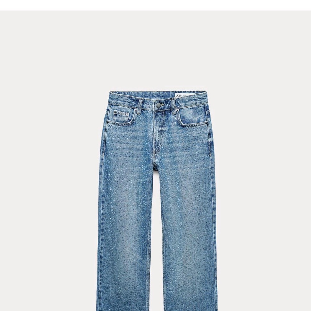 Zara Classic Blue Denim Trousers